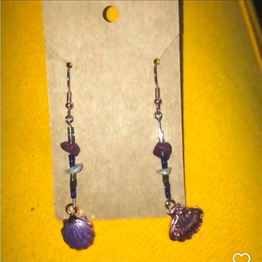 “A Dose of Purple”- Handmade Earrings